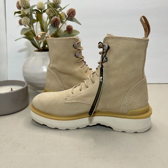 Sorel Hi-Line Lace Up Boot Ceramic/Chalk NL 4879-209 Women's 5.5 NWOB - Picture 6 of 12